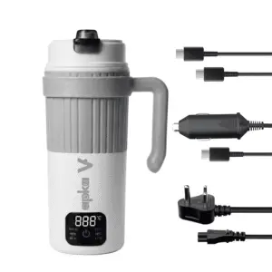 v mug kettle | portable hybrid electric water heater: car, train, home | 12 240v
